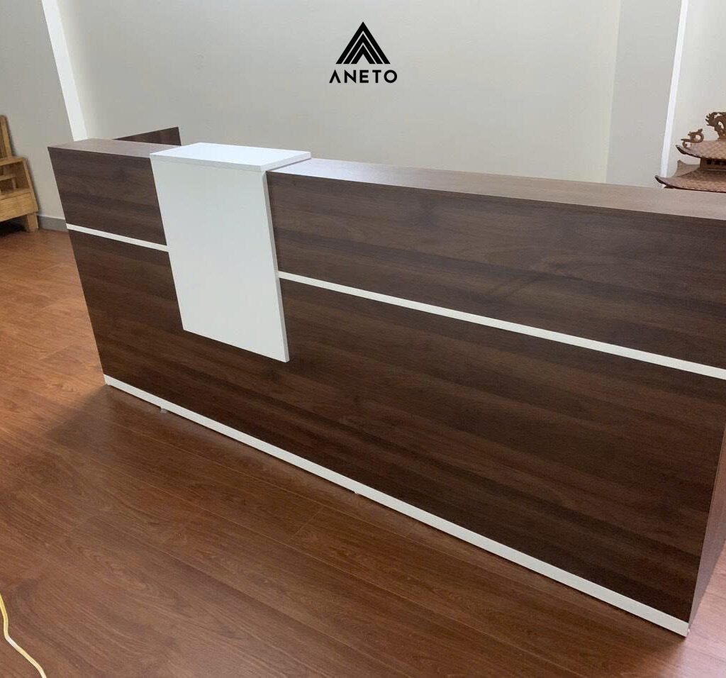 Dự án thiết kế – sản xuất – thi công quầy lễ tân văn phòng tại Trung Kính, Hà Nội Dự án thiết kế – sản xuất – thi công quầy lễ tân văn phòng tại Trung Kính, Hà Nội