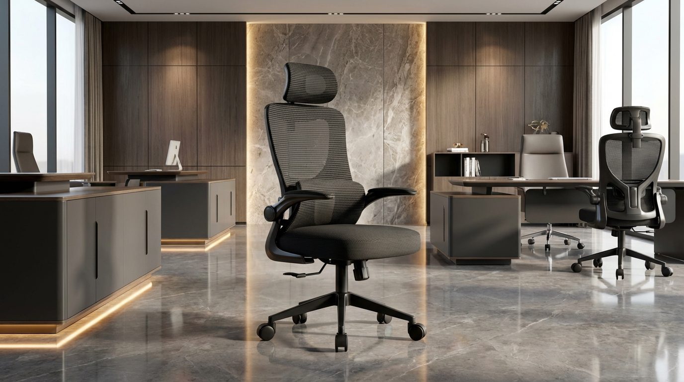 Ghế công thái học Full đen ANETO OC0445111