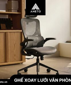 Ghế công thái học Full đen ANETO OC0445111 - Ảnh 5