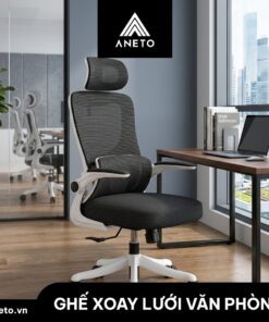 Ghế công thái học ANETO lưng lưới tựa đầu chỉnh linh hoạt OC0445123