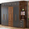 Tủ quần áo hiện đại cánh mở chạm trần WA29618 Tủ quần áo hiện đại cánh mở chạm trần WA29618