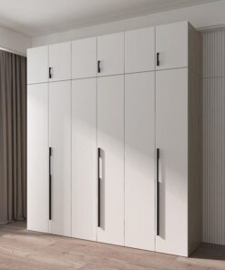 Tủ Quần Áo Hiện Đại, Tay Nắm Kim Loại - WA29616