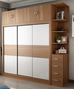 Tủ quần áo vân gỗ hiện đại WA29608