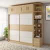 Kệ trang trí phòng ngủ thiết kế liền tủ 2 trong 1 WA29652