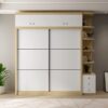 Tủ Quần Áo Cánh Lùa Hiện Đại Màu Trắng Tinh Tế - WA29642