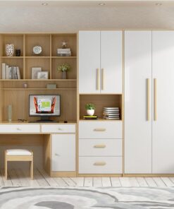 Tủ quần áo đa năng tích hợp bàn làm việc WA29634
