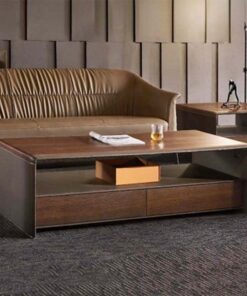 Alternative view of Bàn Trà Gỗ MDF Veneer Châu Âu GT29802