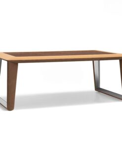 Bàn trà gỗ MDF veneer Sài Gòn 145 x 70 cm - GT29797