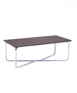 Alternative view of Bàn trà veneer gỗ hiện đại chân inox GT29839