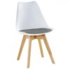 Ghế Cafe Eames Bọc Da Cao Cấp - Nhựa Trắng (SKU: GC30148)