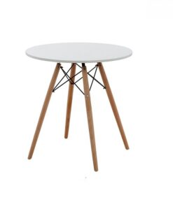 Bàn Trà Tròn Eames Tráng Nhẹ Cao Cấp Màu Trắng - BB30482