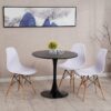 Bàn cà phê Tulip 80cm hiện đại BB30434