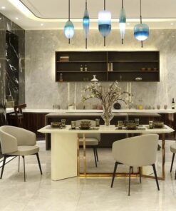 Ghế lounge thư giãn bọc nhung WF30663 - Ảnh 4
