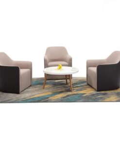 Ghế Lounge Hiện Đại Vải Lông Nhung WF30763 - Ảnh 2