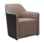 Ghế Lounge Hiện Đại Vải Lông Nhung WF30763
