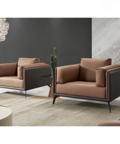 Alternative view of Sofa đơn da hiện đại SI31591