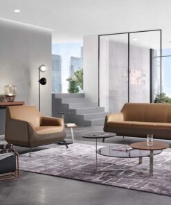 Alternative view of Sofa đơn bọc da cao cấp ANETO SI31634