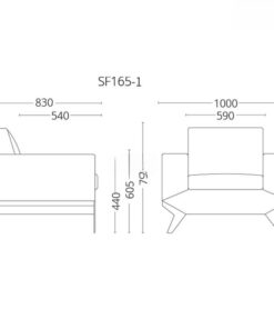 Sofa Đơn Bọc Da Cao Cấp SI31664 - Ảnh 5