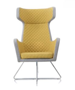Alternative view of Ghế Armchair bọc nhung sang trọng cao cấp AC31774