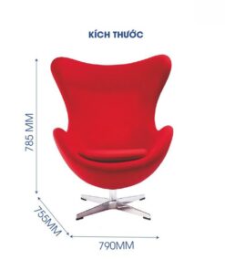 Ghế armchair bọc nỉ nhung cao cấp AC31781 - Ảnh 3