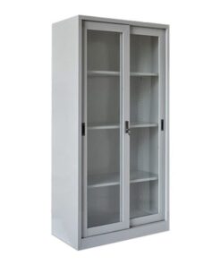 Alternative view of Tủ sắt văn phòng 2 cánh kính lùa TS32084 - TS32084