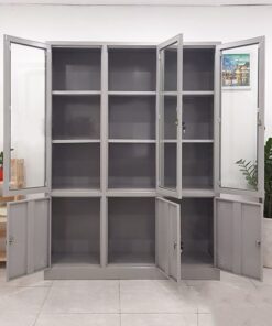 Alternative view of Tủ Hồ Sơ Thép 3 Cánh Kính Đa Năng TS32069
