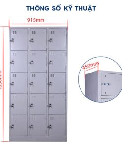 Tủ Sắt Locker Cao Cấp 15 Ngăn SKU: TM32155 Tủ Sắt Locker Cao Cấp 15 Ngăn SKU: TM32155 - Ảnh 2