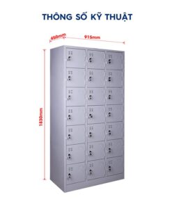 Tủ locker sắt 21 ngăn cao cấp TM32143 Tủ locker sắt 21 ngăn cao cấp TM32143 - Ảnh 2