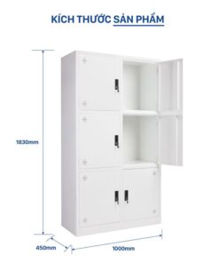 Tủ sắt LOCKER 6 ngăn S606 SKU TM32131 Tủ sắt LOCKER 6 ngăn S606 SKU TM32131 - Ảnh 3