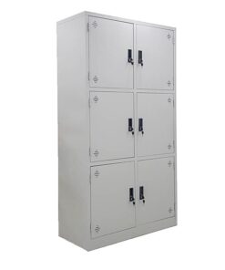 Tủ Locker 6 Ngăn Tráng Men Tĩnh Điện Chống Rỉ SKU: TM32169