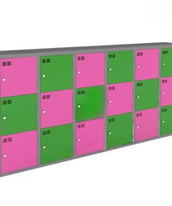 Tủ Đựng Đồ Sắt Cao Cấp 18 Ngăn Thép Tĩnh Điện - TN32217