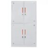 Tủ tài liệu sắt TL04B cao cấp, sơn tĩnh điện xám (W1000 x D450 x H1830mm) - TD32247
