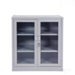 Tủ lưu trữ sắt hiện đại 2 cánh kính SKU: TD32280