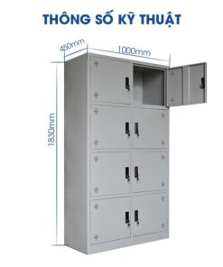 Alternative view of Tủ Locker Sắt Cao Cấp 8 Ngăn SKU: TD32311