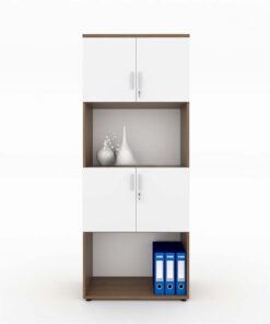 Tủ hồ sơ gỗ công nghiệp phủ Melamine Nội thất Sài Gòn 80x40x200cm SKU: TW32778