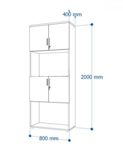 Tủ hồ sơ gỗ công nghiệp phủ Melamine Nội thất Sài Gòn 80x40x200cm SKU: TW32778 Tủ hồ sơ gỗ công nghiệp phủ Melamine Nội thất Sài Gòn 80x40x200cm SKU: TW32778 - Ảnh 8