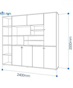 Tủ tài liệu gỗ Melamine đứng OC32770 Tủ tài liệu gỗ Melamine đứng OC32770 - Ảnh 7