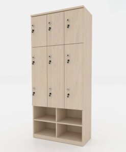Tủ Locker Gỗ Đa Năng 9 Cánh, 3 Khoang - TL32964