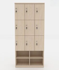 Tủ Locker Gỗ Đa Năng 9 Cánh, 3 Khoang - TL32964 - Ảnh 3