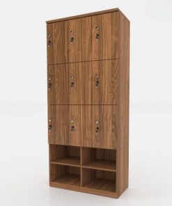 Tủ Locker Gỗ Đa Năng 9 Cánh, 3 Khoang - TL32964 - Ảnh 4