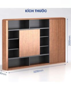 Tủ lãnh đạo veneer gỗ óc chó N-C36 - DD33076 Tủ lãnh đạo veneer gỗ óc chó N-C36 - DD33076 - Ảnh 3