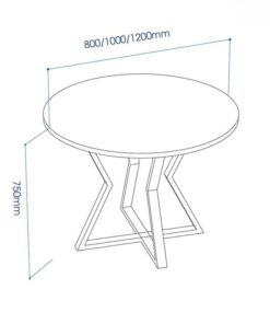 Bàn tròn hiện đại ANETO WK33489 Bàn tròn hiện đại ANETO WK33489 - Ảnh 4