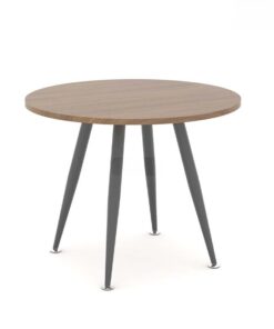Bàn Tròn Chân Sắt Mặt Gỗ ANETO WK33517
