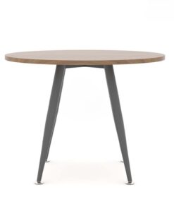Bàn Tròn Chân Sắt Mặt Gỗ ANETO WK33517 - Ảnh 3