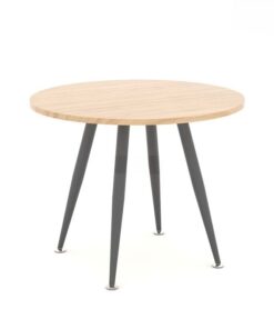 Bàn Tròn Chân Sắt Mặt Gỗ ANETO WK33517 - Ảnh 4
