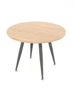 Bàn Tròn Chân Sắt Mặt Gỗ ANETO WK33517 - Ảnh 5