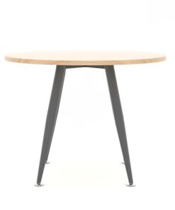 Bàn Tròn Chân Sắt Mặt Gỗ ANETO WK33517 - Ảnh 6