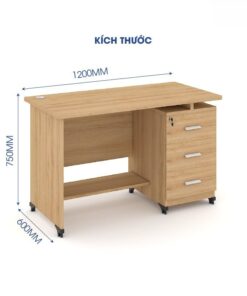 Bàn làm việc văn phòng 1m2 WK33558 - Ảnh 4