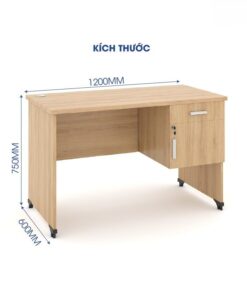 Bàn văn phòng hiện đại 1m2 ANETO WK33553 - Ảnh 4