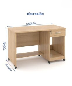 Bàn làm việc văn phòng 1m2 ANETO WK33584 Bàn làm việc văn phòng 1m2 ANETO WK33584 - Ảnh 4